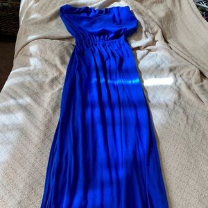 Electric blue Maxi dress. Size S. EUC.